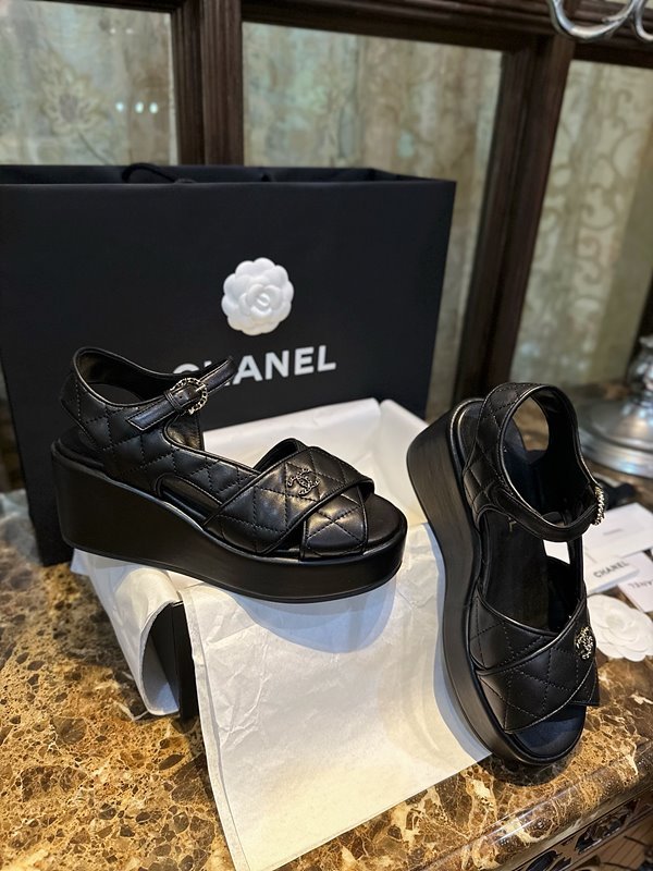 샤넬 인터로킹 CC로고 슬링백 샌들 [매장가 200만원대]