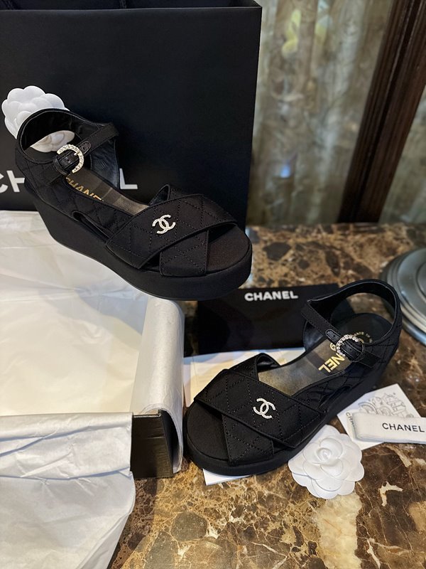 샤넬 그로그랭 블랙 샌들 [매장가 200만원대]