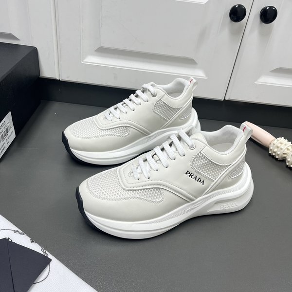 프라다 패브릭 메쉬 스니커즈 / 화이트 [매장가150만원대]