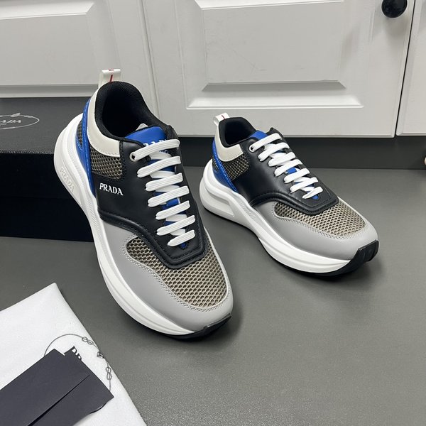 프라다 패브릭 메쉬 스니커즈 / 블루 [매장가150만원대]