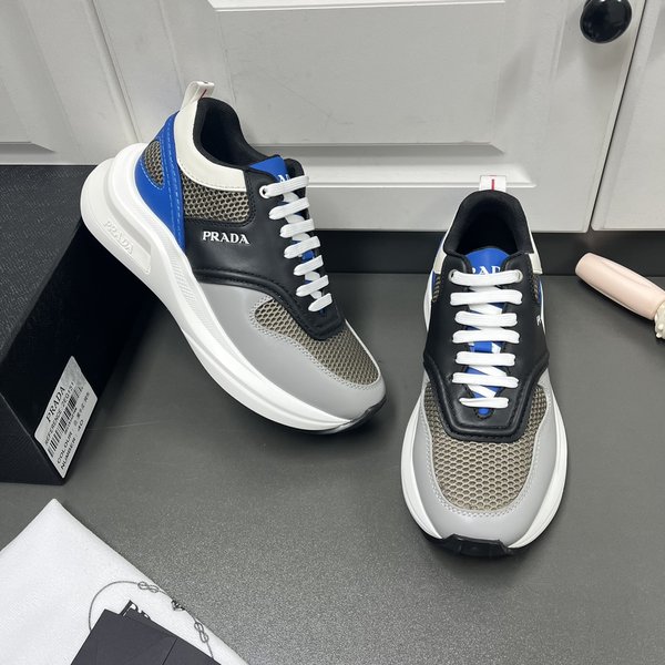 프라다 패브릭 메쉬 스니커즈 / 블루 [매장가150만원대]