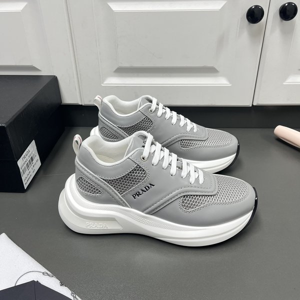 프라다 패브릭 메쉬 스니커즈 / 그레이 [매장가150만원대]