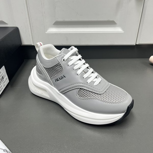 프라다 패브릭 메쉬 스니커즈 / 그레이 [매장가150만원대]
