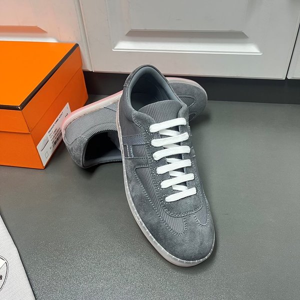 에르메스 메쉬 스웨이드 스니커즈 / 그레이 [매장가135만원대]