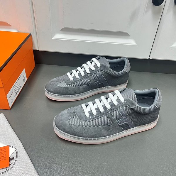 에르메스 메쉬 스웨이드 스니커즈 / 그레이 [매장가135만원대]