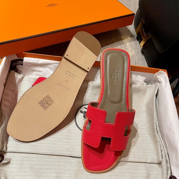 에르메스 오란 스위프트 레더 발판 샌들 슬리퍼 [매장가110만원대]