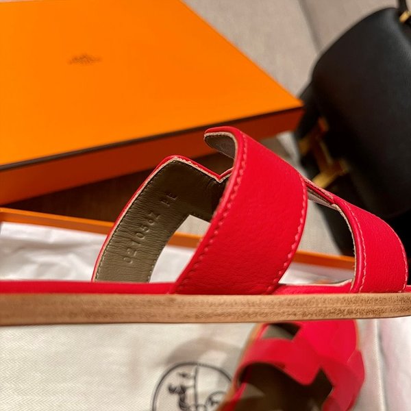 에르메스 오란 스위프트 레더 발판 샌들 슬리퍼 [매장가110만원대]