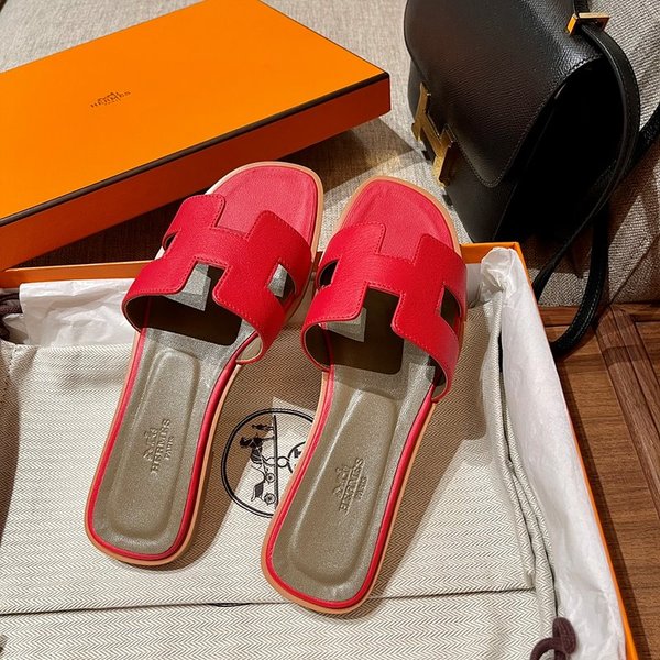 에르메스 오란 스위프트 레더 발판 샌들 슬리퍼 [매장가110만원대]