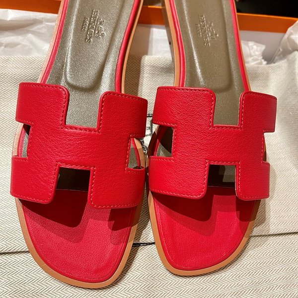 에르메스 오란 스위프트 레더 발판 샌들 슬리퍼 [매장가110만원대]