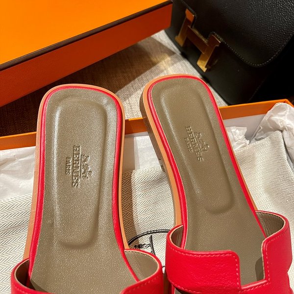 에르메스 오란 스위프트 레더 발판 샌들 슬리퍼 [매장가110만원대]