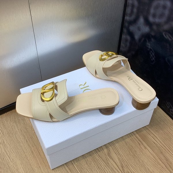 디올 CD 레터 버클 중공 슬리퍼(1.5CM/4.5CM) [매장가 300만원대]