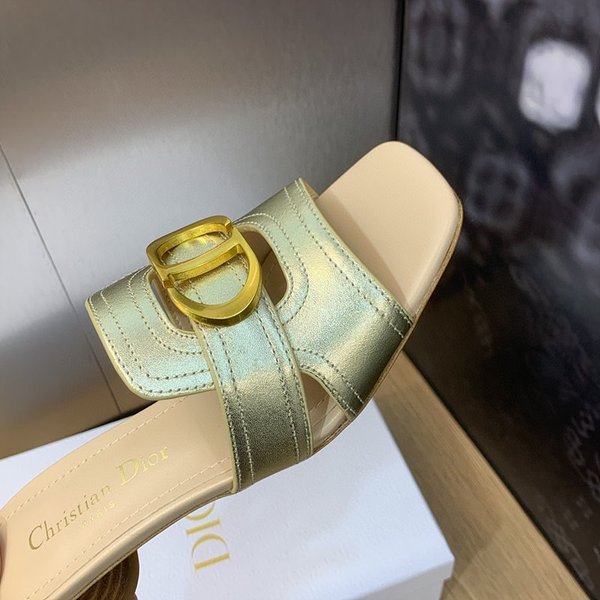 디올 CD 레터 버클 중공 슬리퍼(1.5CM/4.5CM) [매장가 300만원대]