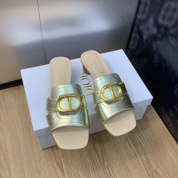 디올 CD 레터 버클 중공 슬리퍼(1.5CM/4.5CM) [매장가 300만원대]