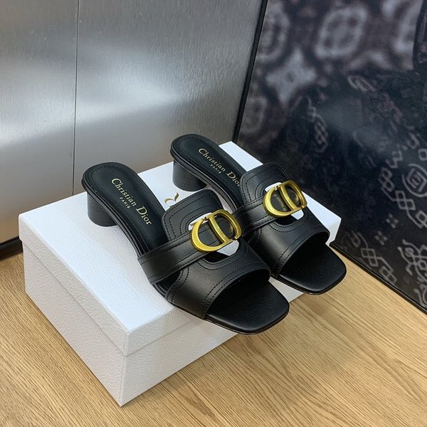 디올 CD 레터 버클 중공 슬리퍼(1.5CM/4.5CM) [매장가 300만원대]