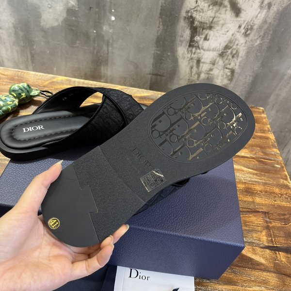 Dior 디올 아쿠아 샌들 오블리크 슬리퍼 / 블랙 [매장가135만원대]