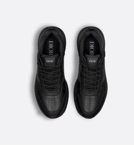 디올 B25 러너 스니커즈 / 블랙 스무스 송아지 가죽 & Dior Oblique 자카드 [매장가 130만원대]