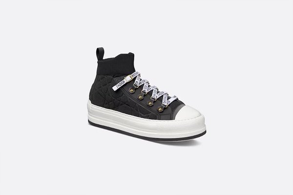 디올 WALK'N'DIOR 플랫폼 스니커즈 블랙 매크로까나쥬 [매장가 150만원대]