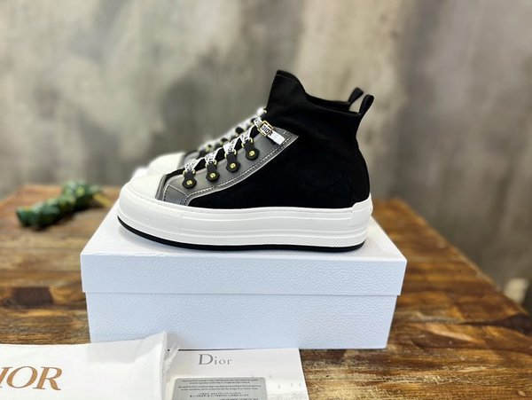 디올 WALK'N'DIOR 플랫폼 스니커즈 블랙 매크로까나쥬 [매장가 150만원대]