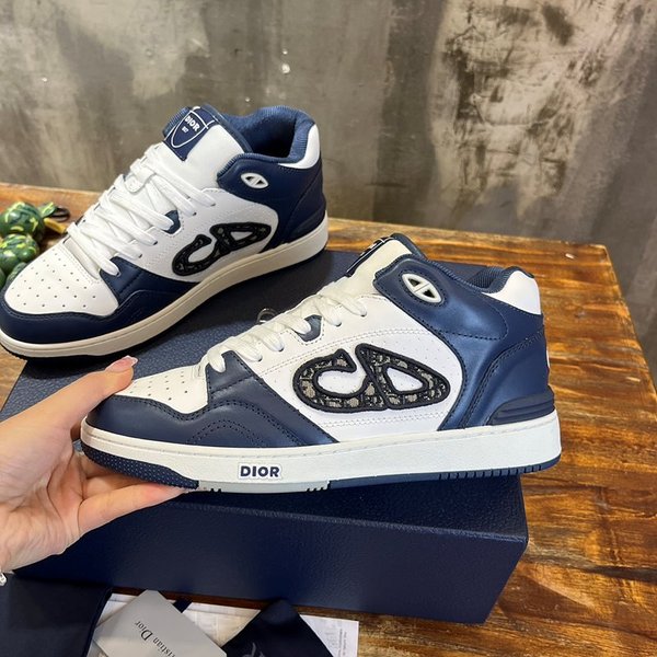 디올 B57 미드탑 스니커즈 네이비&화이트 [매장가 180만원대]