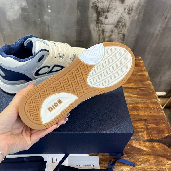 디올 B57 미드탑 스니커즈 네이비&크림 [매장가 180만원대]