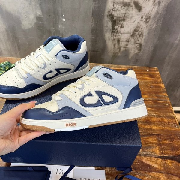 디올 B57 미드탑 스니커즈 네이비&크림 [매장가 180만원대]