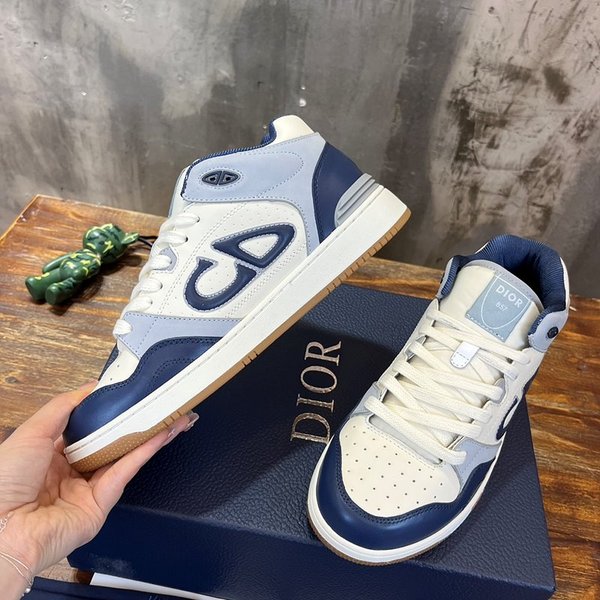 디올 B57 미드탑 스니커즈 네이비&크림 [매장가 180만원대]