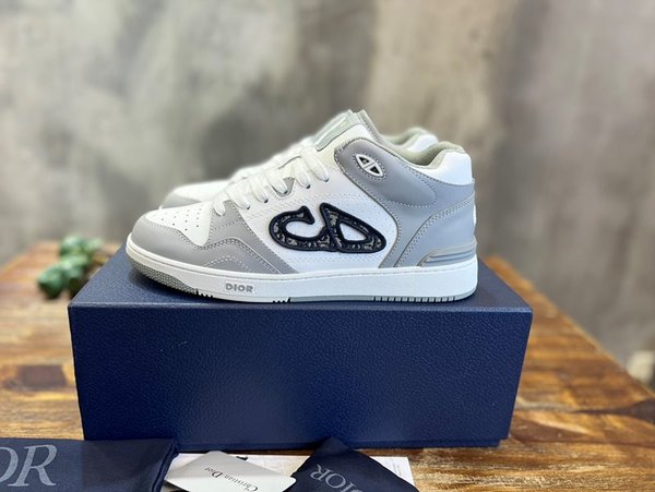 디올 B57 미드탑 스니커즈 그레이&화이트 [매장가 180만원대]