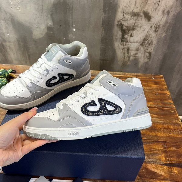 디올 B57 미드탑 스니커즈 그레이&화이트 [매장가 180만원대]