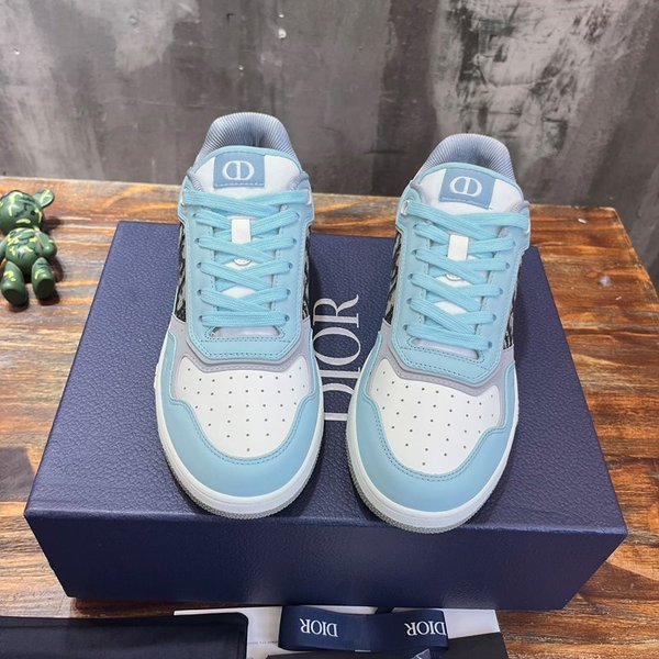 디올 B27 로우탑 스니커즈 라이트 블루&크림 [매장가 150만원대]