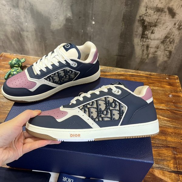 디올 B27 로우탑 스니커즈 딥블루&플럼 [매장가 150만원대]