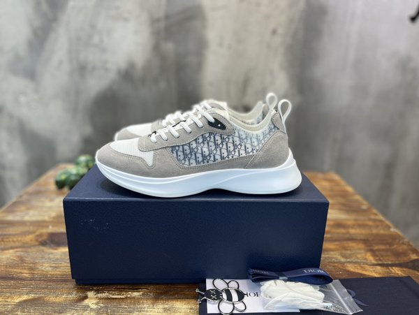 디올 B25 러너 스니커즈 그레이 스웨이드 [매장가 120만원대]