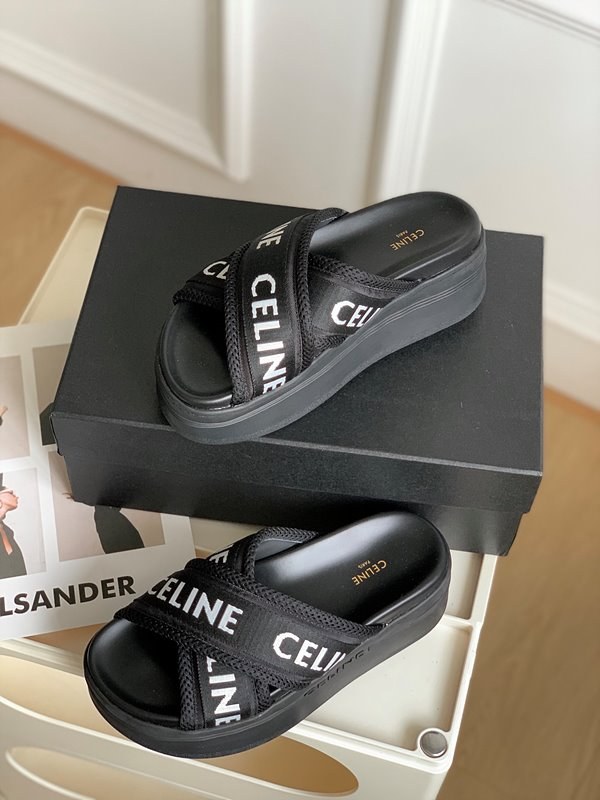 메쉬 & 텍스타일 슬리퍼 (블랙) [매장가 105만원대]