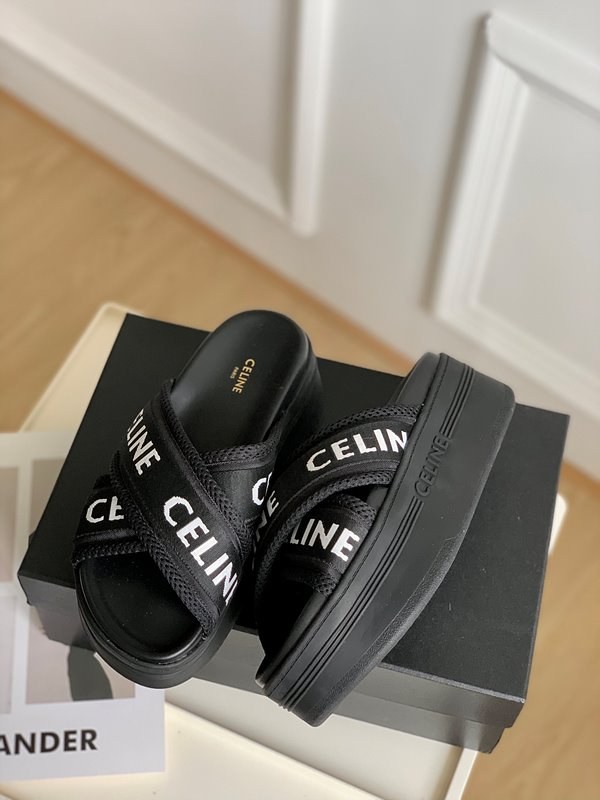 메쉬 & 텍스타일 슬리퍼 (블랙) [매장가 105만원대]