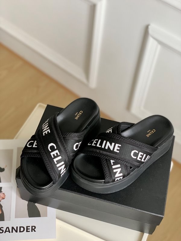 메쉬 & 텍스타일 슬리퍼 (블랙) [매장가 105만원대]