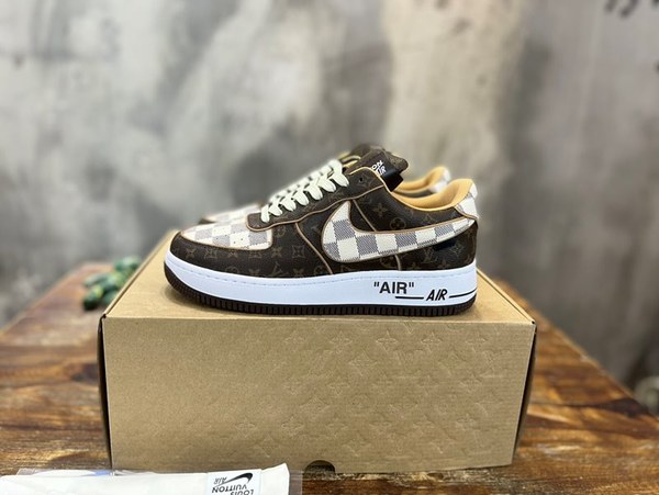 루이비통 X 나이키 에어포스 1 로우 바이 버질 아블로 다미에 [리셀가5억대]