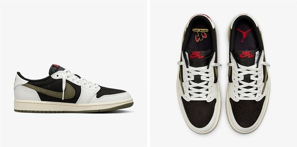나이키 조던 X 트래비스 스캇 에어 조던 1 로우 스니커즈