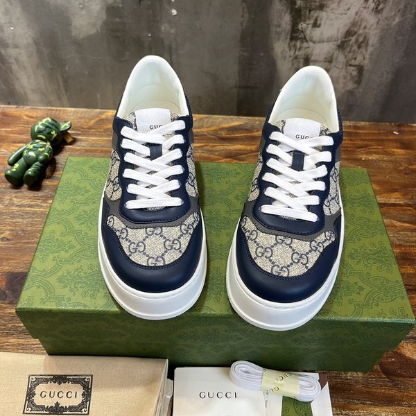 구찌 베이지/블루 GG 수프림 캔버스 스니커즈 [매장가 120만원대]