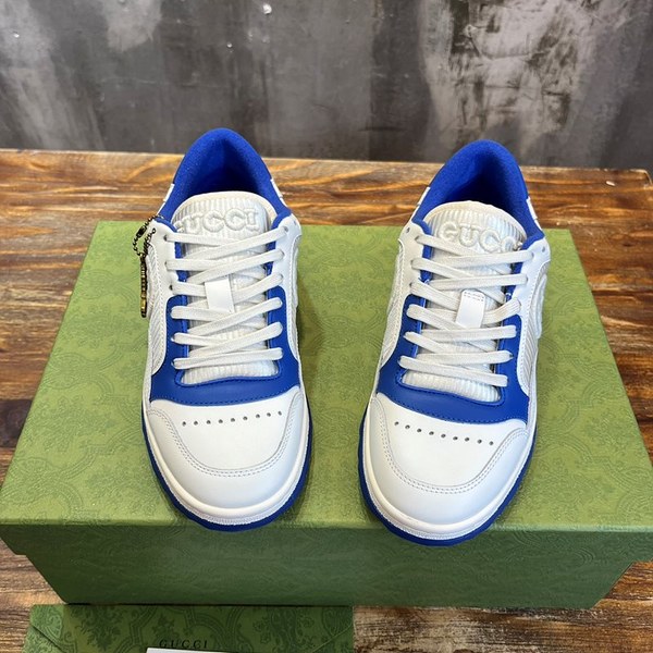 구찌 오프화이트 블루 레더 스니커즈 [매장가 120만원대]