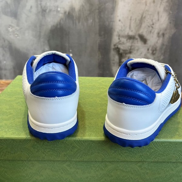 구찌 오프화이트 블루 레더 스니커즈 [매장가 120만원대]