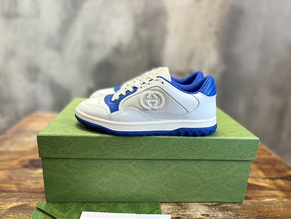 구찌 오프화이트 블루 레더 스니커즈 [매장가 120만원대]