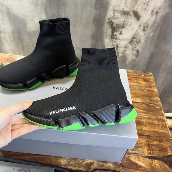 발렌시아가 스피드러너 리사이클드 니트 SPEED 2.0 CLEAR SOLE 스니커즈 블랙 [매장가140만원대]