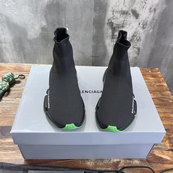 발렌시아가 스피드러너 리사이클드 니트 SPEED 2.0 CLEAR SOLE 스니커즈 블랙 [매장가140만원대]