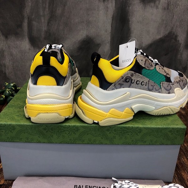 구찌 X 발렌시아가 트리플 S 스니커즈 해커 프로젝트 옐로우 [매장가 170만원대]