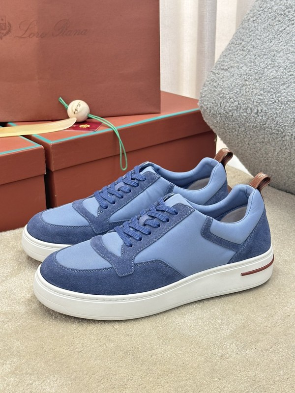 로로피아나 뉴포트 워크 스니커즈 / 라이트블루 [매장가132만원대]