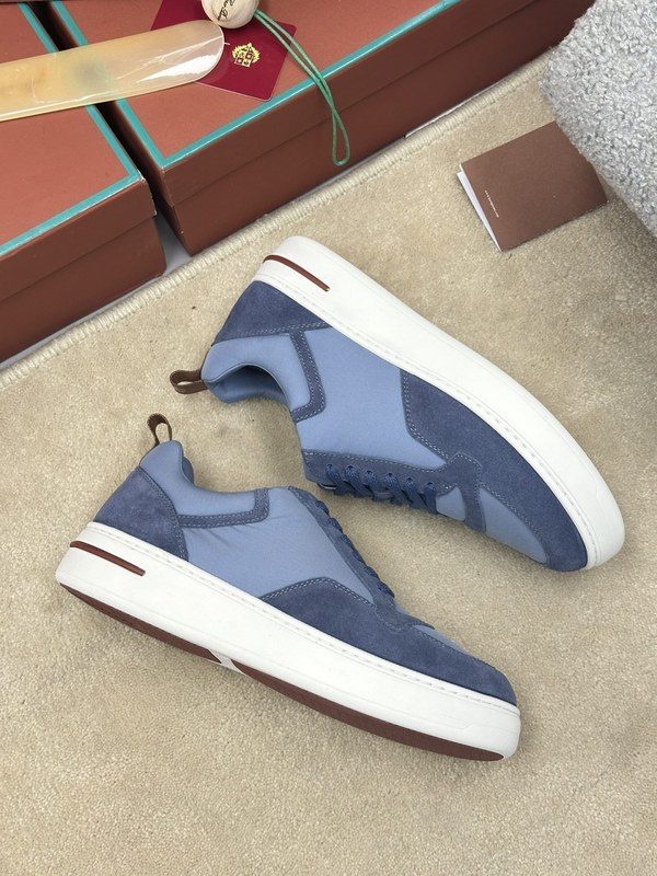 로로피아나 뉴포트 워크 스니커즈 / 라이트블루 [매장가132만원대]