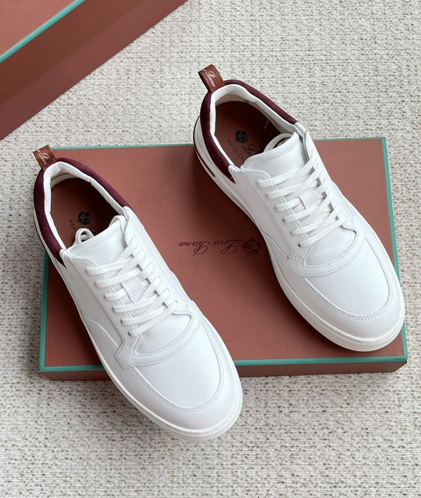 로로피아나 뉴포트 2.0 로우 워크 스니커즈 / 버건디 [매장가150만원대]