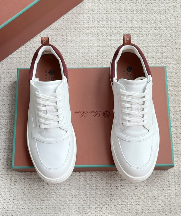 로로피아나 뉴포트 2.0 로우 워크 스니커즈 / 버건디 [매장가150만원대]