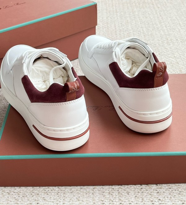 로로피아나 뉴포트 2.0 로우 워크 스니커즈 / 버건디 [매장가150만원대]