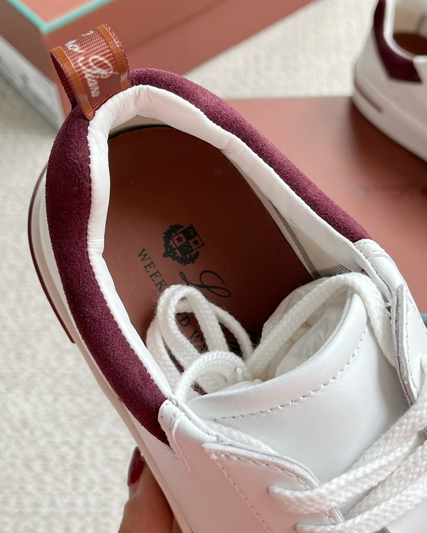 로로피아나 뉴포트 2.0 로우 워크 스니커즈 / 버건디 [매장가150만원대]