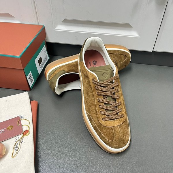 로로피아나 테니스 워크 스니커즈 / 카키 [매장가160만원대]